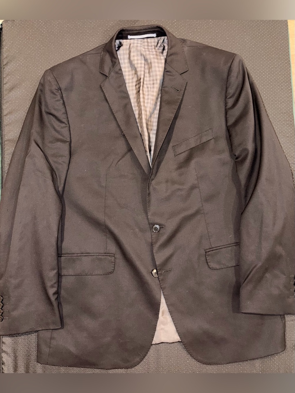 Ben Sherman Men’s Suit Jacket Size 44R Black Wool Kings Tailored Slim Fit